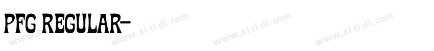 pfg regular字体转换